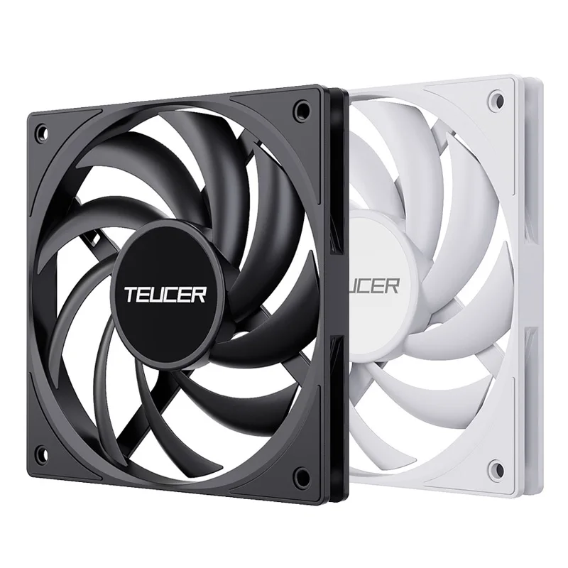 Cooling Fan TEUCER UT12015 Ultra-thin Fan 12V 4-pin 800-2400RPM Silent Cooling Fan 12cm PWM Temperature Control Computer Case CPU Cooler