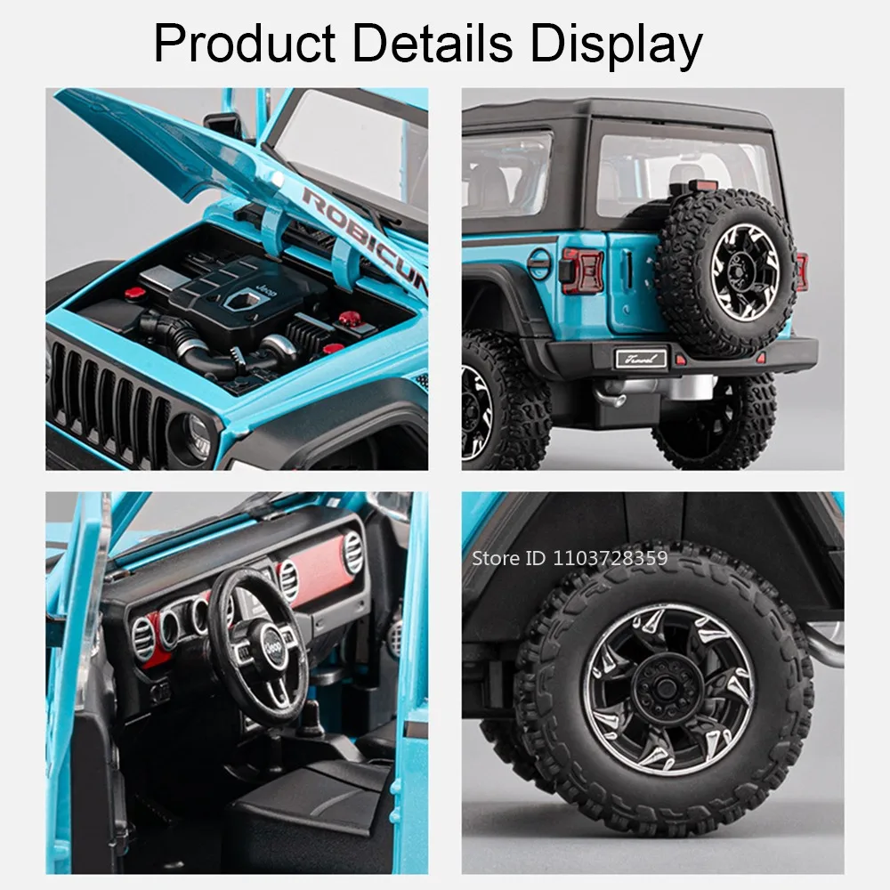 1:24 Scale Mammoth Off-Road Vehicle Diecast Toy with Sound and Light Features