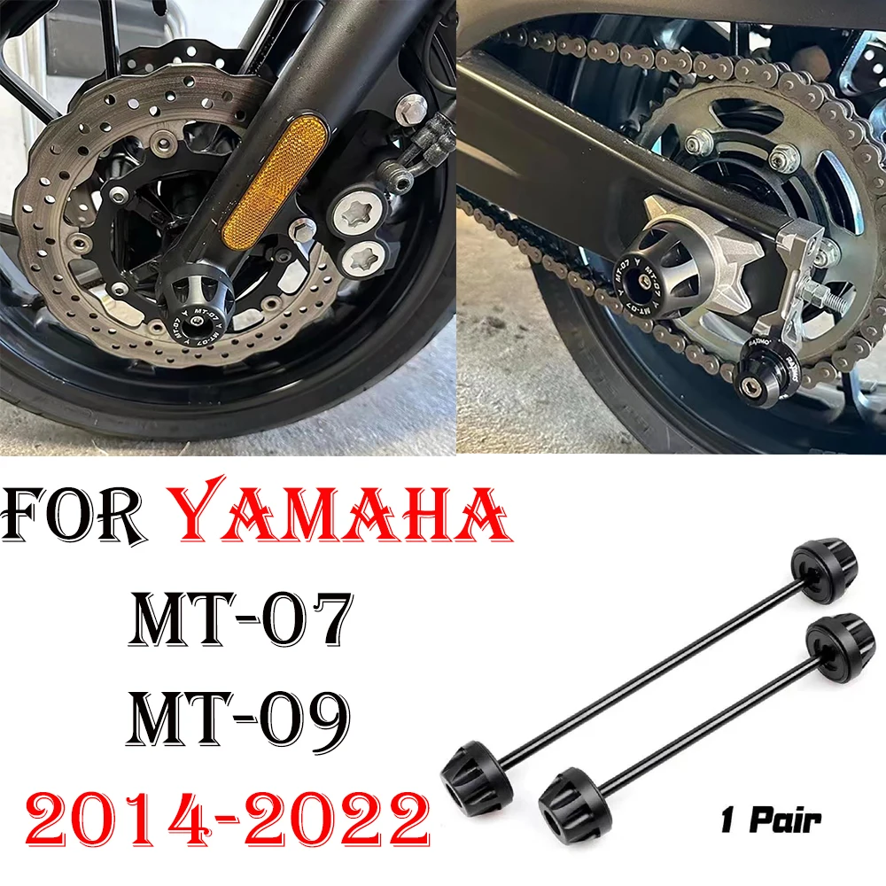 

Rear Front Axle Fork Crash Slider For YAMAHA MT-07 FZ-07 2014-2022 MT07 FZ07 MT09/SP FZ09 Motorcycle Wheel Protector MT FZ 07 09