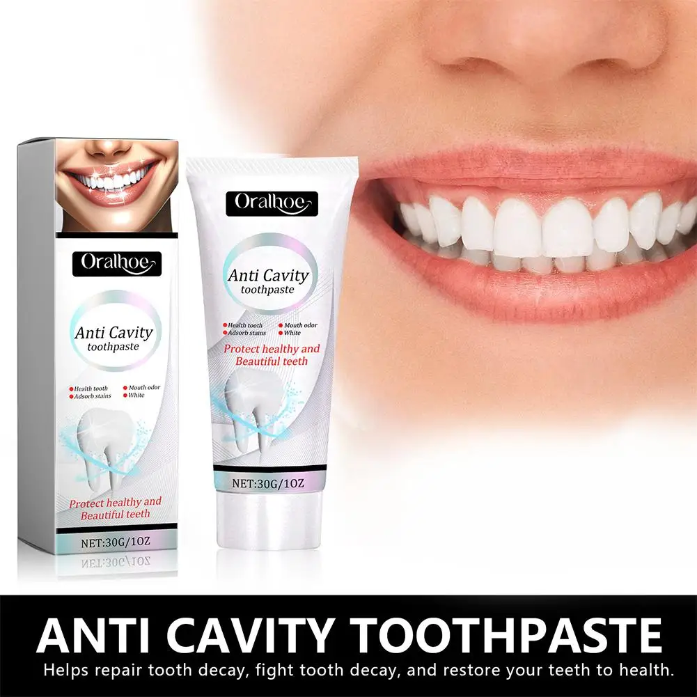

Teeth Whitening Toothpaste Remove Teeth Stain Plaque Essence Bad Whitening Brightening Color Fresh Breath Oral Care Correct F3G4