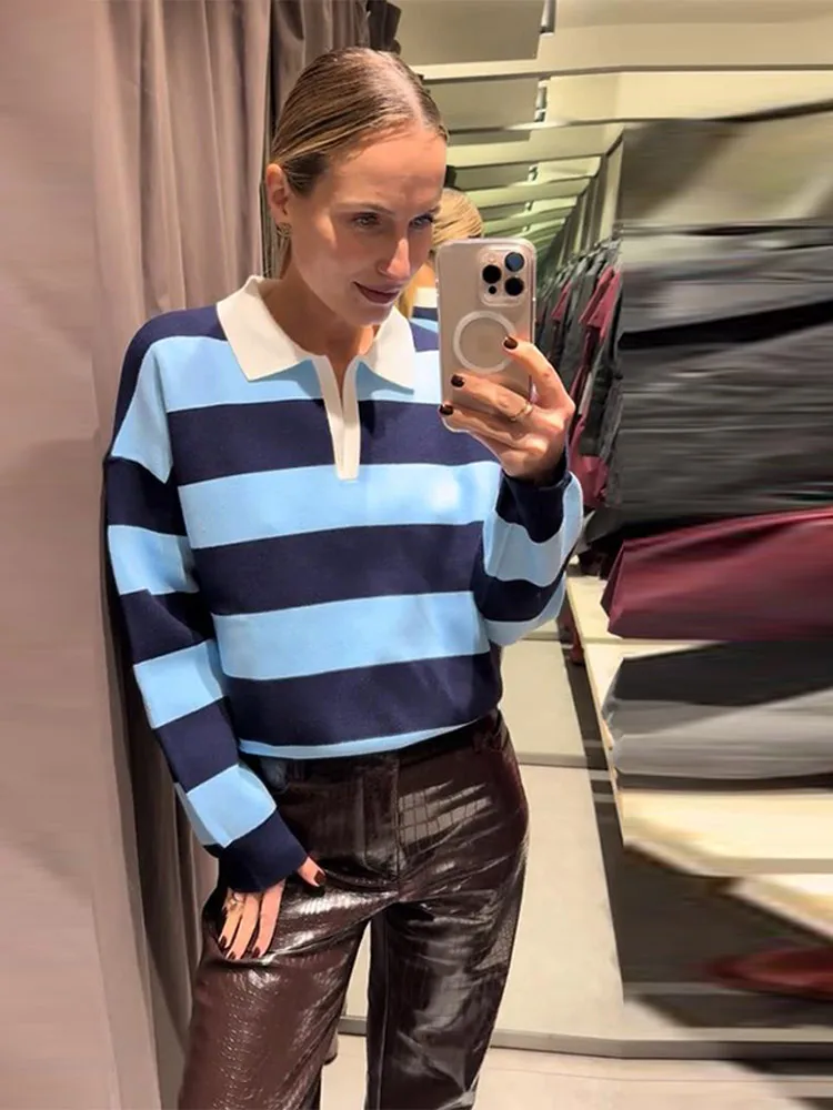 รูปสินค้า เสื้อยืดแขนยาวลายแฟชั่น ฤดูใบไม้ผลิ 2025 สตรี