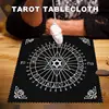 30*30CM Tarot Cloth Altar Cloth Tarot Table Cloth For Reading Black Pendulum Table Spirit Divination Props Pendulum Tool 1