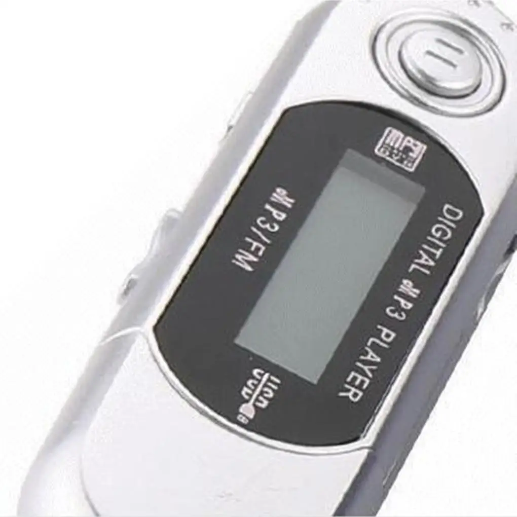 미니 MP3 플레이어, 지지대 32G TF 카드 플래시 드라이브, LCD 음악 플레이어, 실버