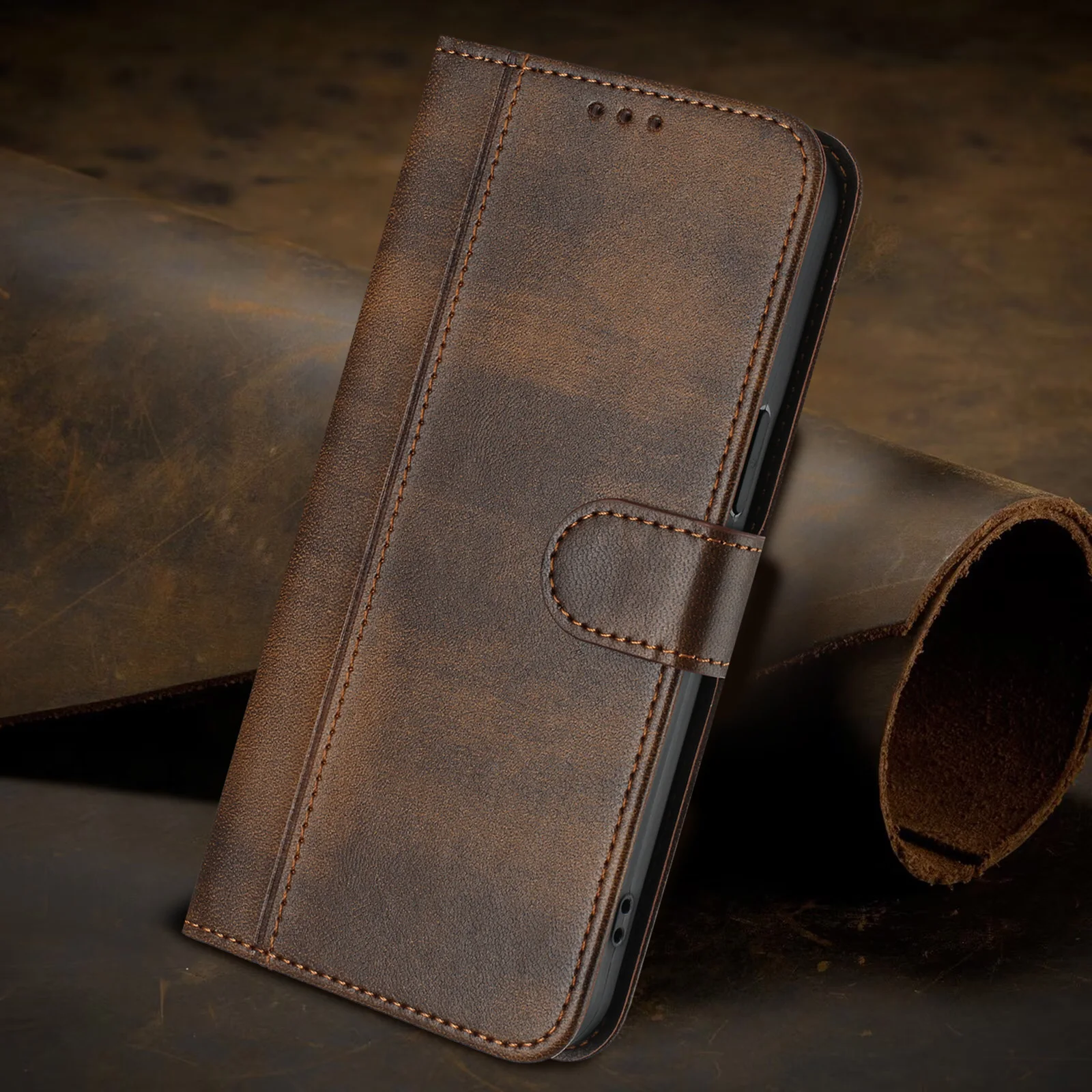 Leather Flip Back Phone Case - Elegant and Durable Design
