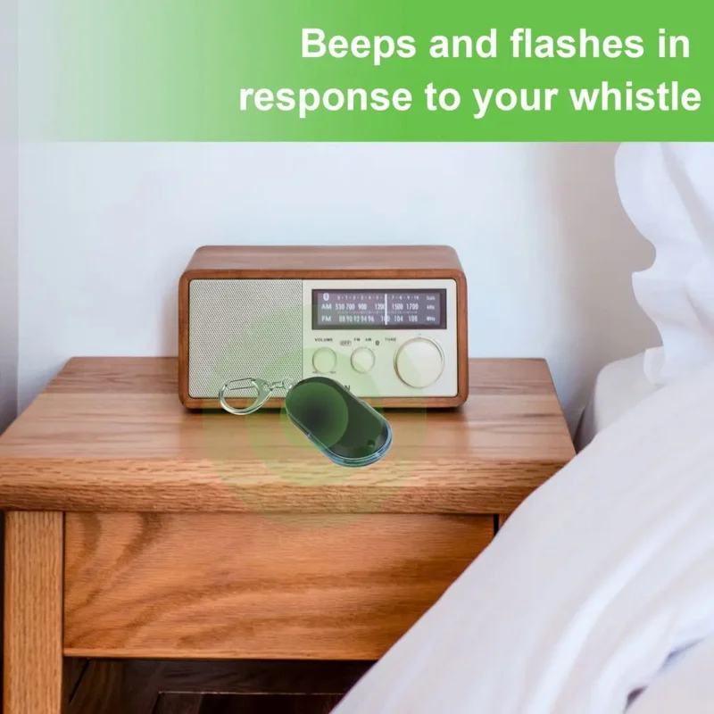 Smart Anti-Lost Key Locator Finder Tracker LED Whistle Key Finder Flashing Beeping Sound Alarm With Keychain Whistle, key finder,anti lost tracker,anti lost alarm