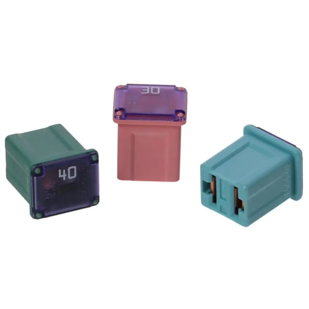 5Pcs Plastic 20A/30A /40A Micro Female Slow Blow Fuse 0.63*0.47*0.56inch Different colors Automotive Cartridge Fuse Car