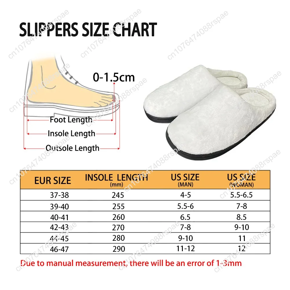 Anime Inuyasha Kikyō Home Cotton Custom Slippers High Quality Mens Womens Plush Fashion Casual Keep Warm Shoes Thermal Slipper
