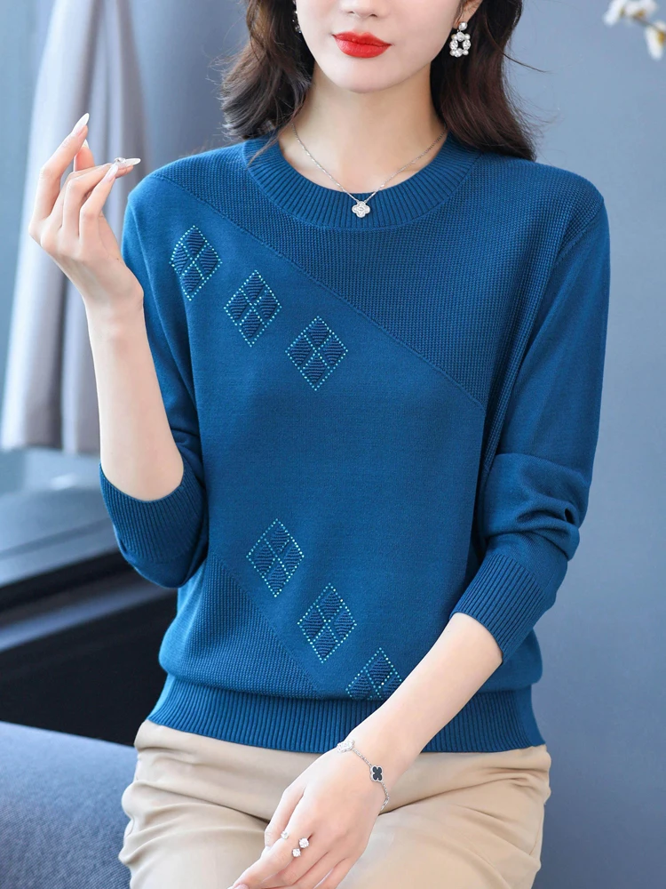 

SolidSweater Tops Spring Summer Korean Fashion Women Clothing Long Sleeve Pullover Pull Femme Women's Sweaters