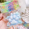 Super Soft Purple Sweet Potato Cake Mochi Soft Sticky Decompression Relaxation Toy Squeezing Cats Paw Toy Pink Feet Squishy Gift 6