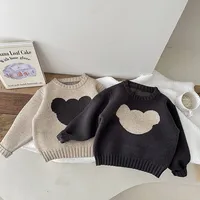Autumn And Spring Newborn Infant Baby Boys And Girls Sweater Knitted Cotton Long Sleeved T-shirt Soft Fashion Baby Clothing 2