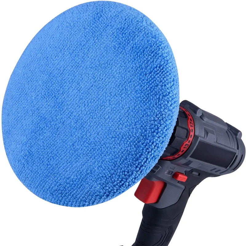 Set 24 Cuffie Lucidanti In Microfibra - Tamponi 6 Pollici Per Auto, Moto E Barca, Riutilizzabili - Foto 4