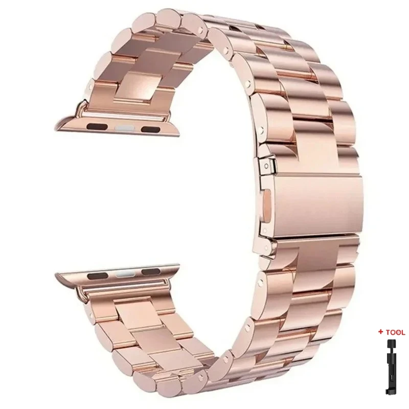 Premium Stainless Steel Metal Strap Bracelet