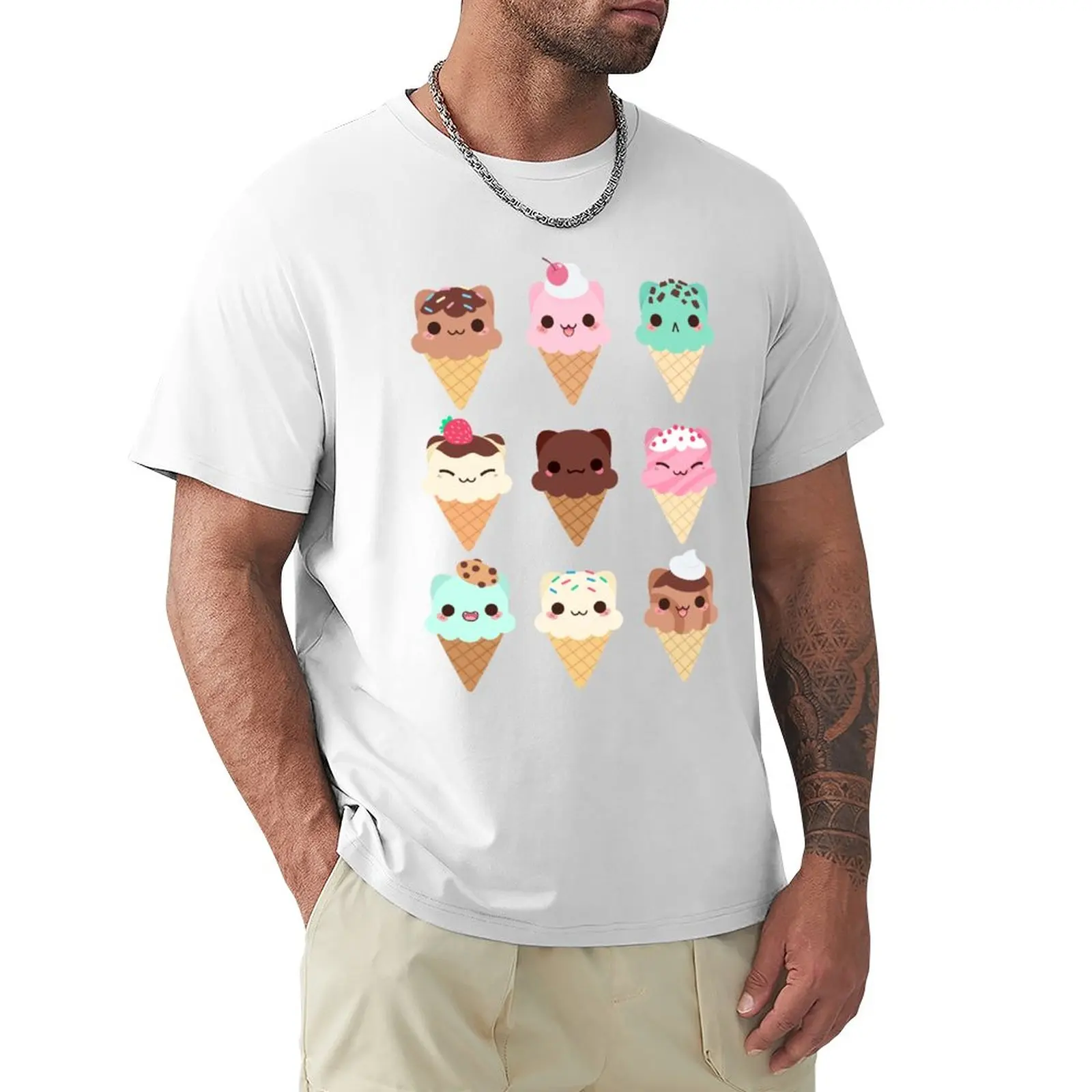 

Ice Cream Kittens T-Shirt quick drying boys whites mens t shirts