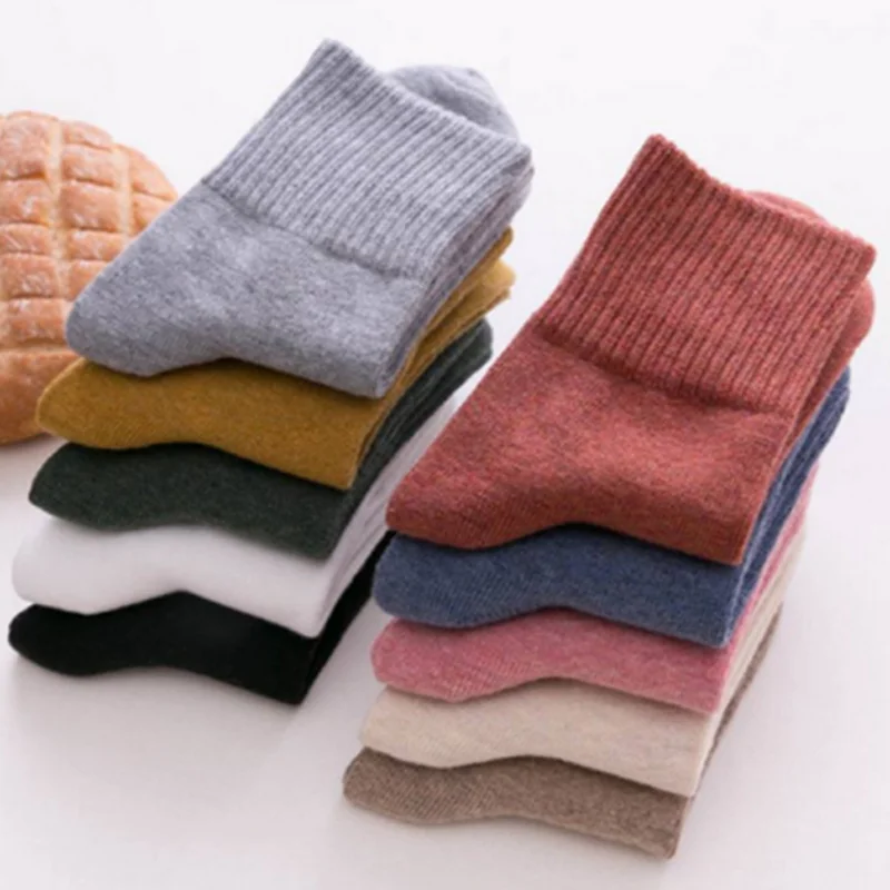 Lot de 4 paires de chaussettes décontractées pour femme, couleur unie, nouvelle collection