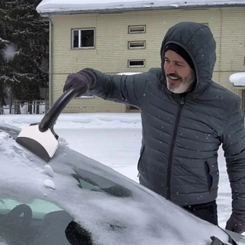 Window Snow Scraper Car Snow Shovels Windshield Stainless Steel Ice Scraper Hosuhold Kitchen Cleaner Squeegee Knife Car Snow Cleaning Tools