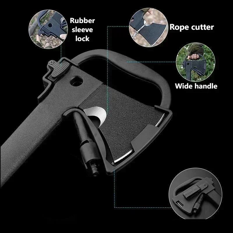 Outdoor Axe Mountain Wood Cutting Axe Outdoor Equipmen Battle Axe Mountain Cutting Axe Multifunctional 2