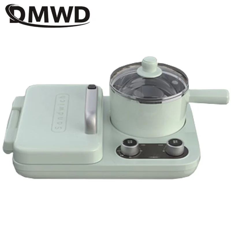 Household 3 in 1 Breakfast Machine Multifunctional Electric Waffle Maker Automatic Sandwich Bread Toaster Ham Meat Egg Grill Pan