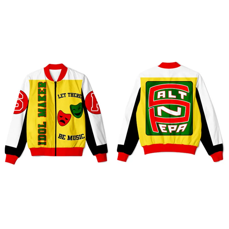 Fashion Real US American Sizes 8 Styles Made Salt N Pepa 8 Ball Idol Maker Jacket For Adult men suits jackets