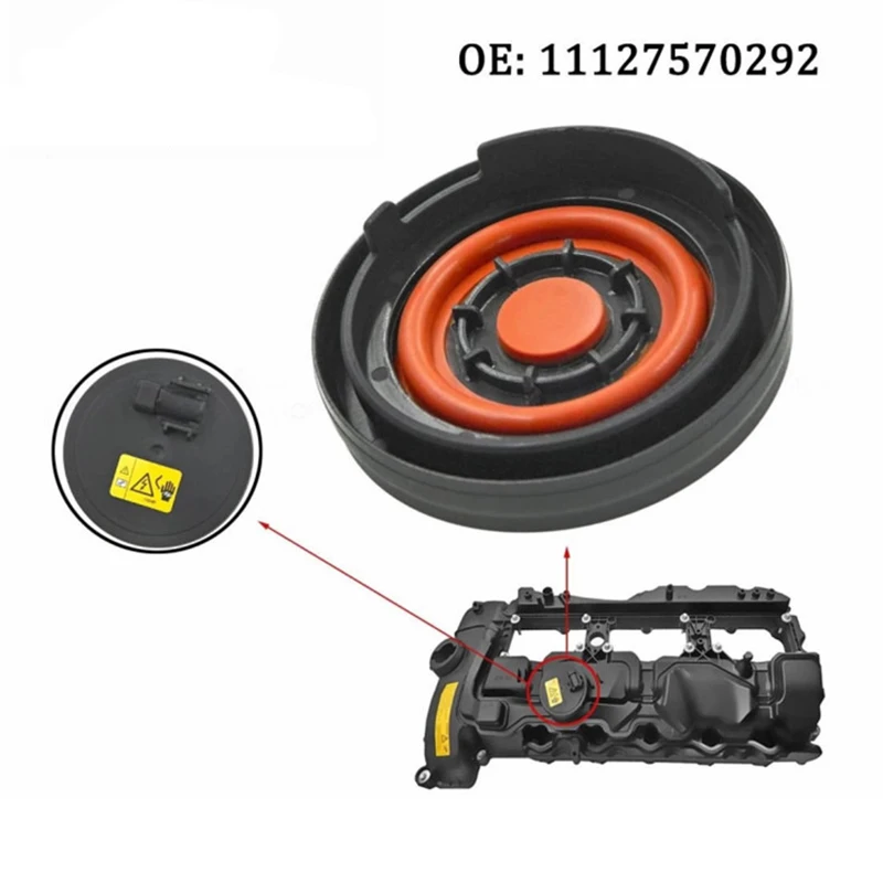 For BMW N55 X3 Crankcase Ventilation PCV Valve Cover Caps 11127570292