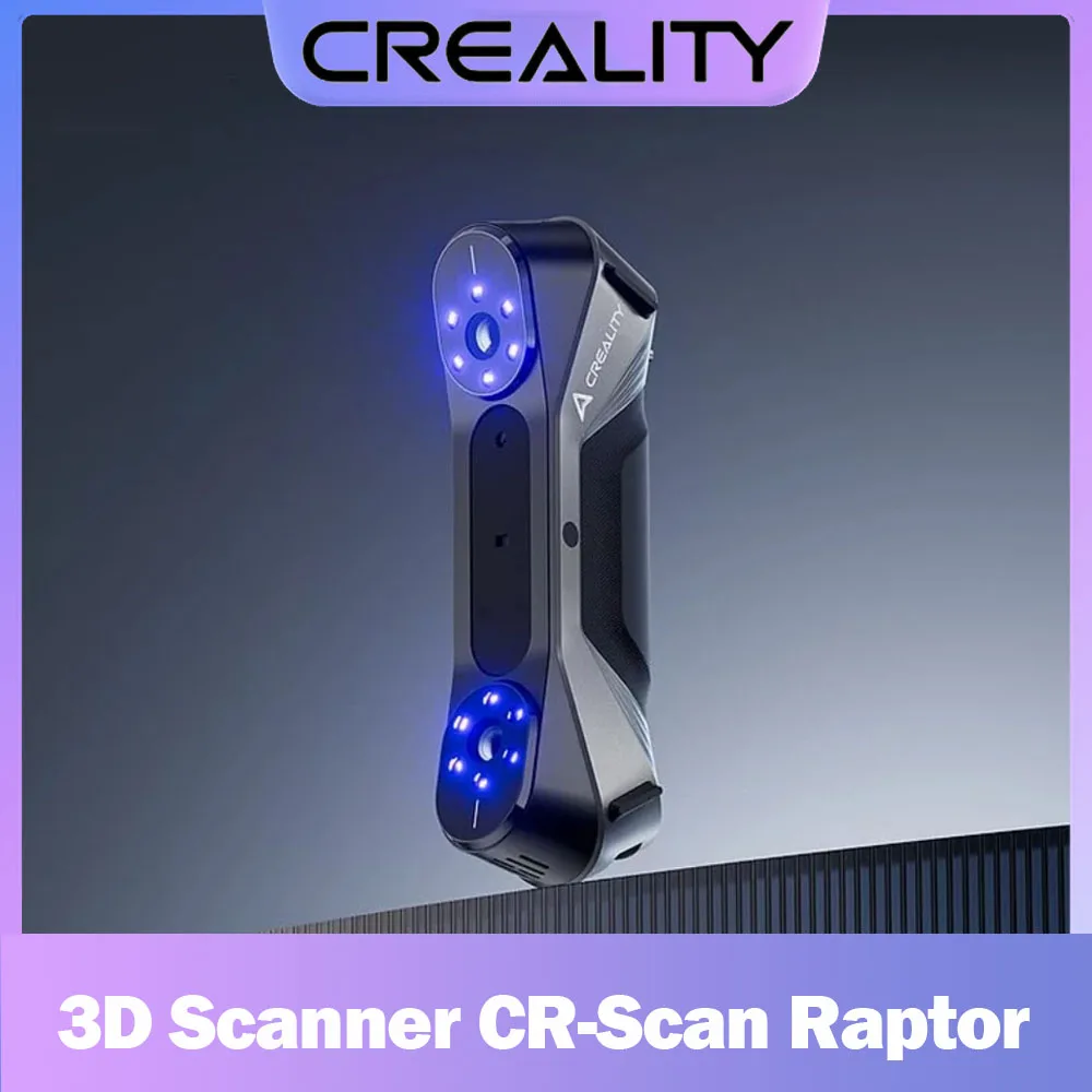 Creality 3D Scanner CR-Scan Raptor 3D Printing Handheld Scan 0.02 mm Accuracy 60fps Scanning Speed Hybrid Blue Laser & NIR 3d scanner