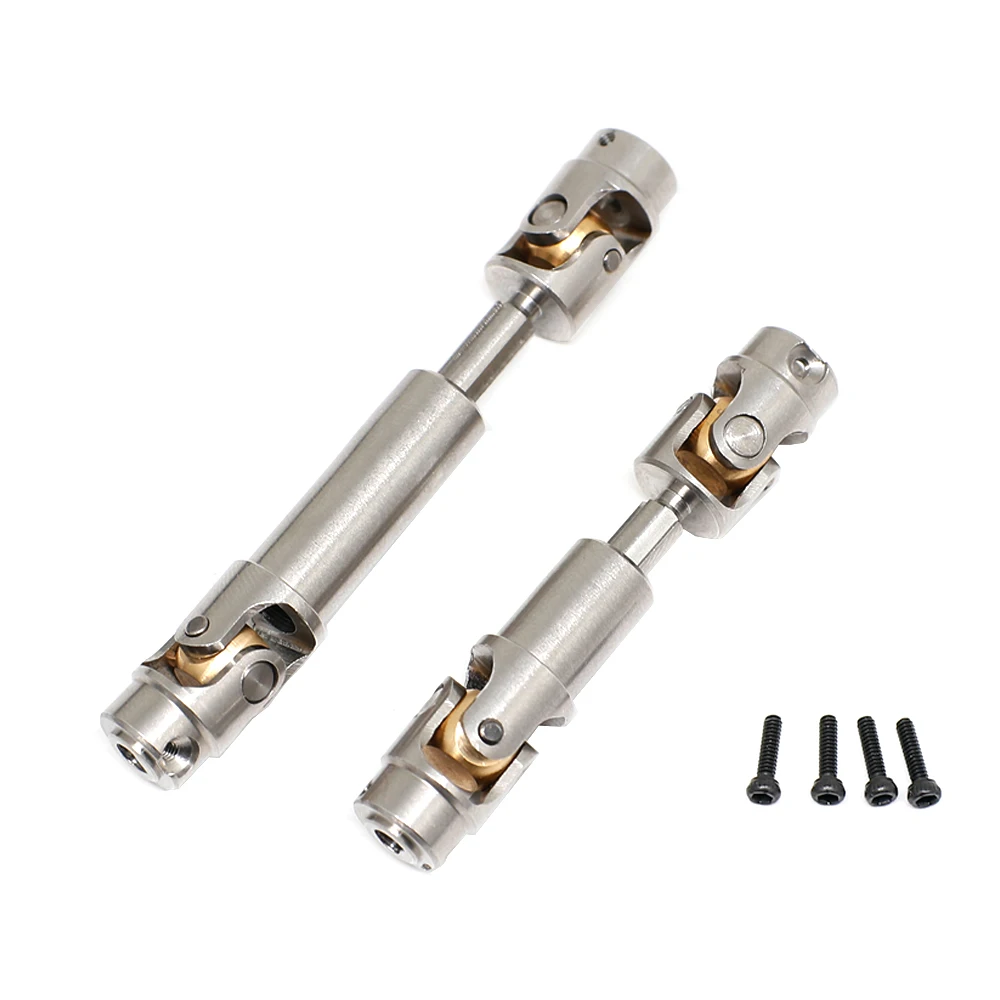 thumbnail interactive-video image 1 of TRX4M Drive Shaft CVD Front & Rear Set - Steel Driveshaft Upgrade For 1/18 RC Crawler 1 of 5