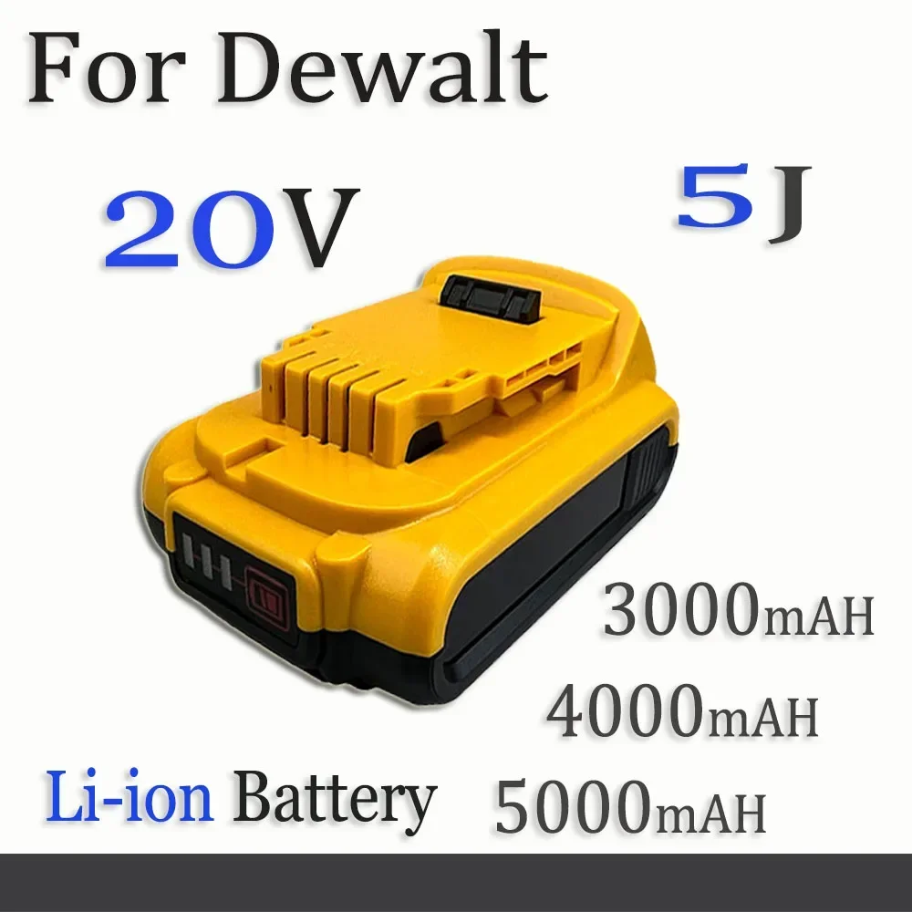 

20V 5J 3000/4000/5000mAh Li-ion Battery,For Dewalt DCB205 DCD74 DCB201 DCG412 DCD740 DCB203 Electric Tool