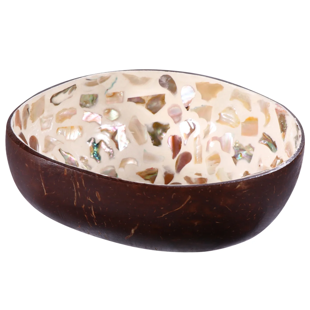 

Coconut Bowl Shell Key Storage Fruit Salad Plant Decor Nuts Container Decoration Keys Candy