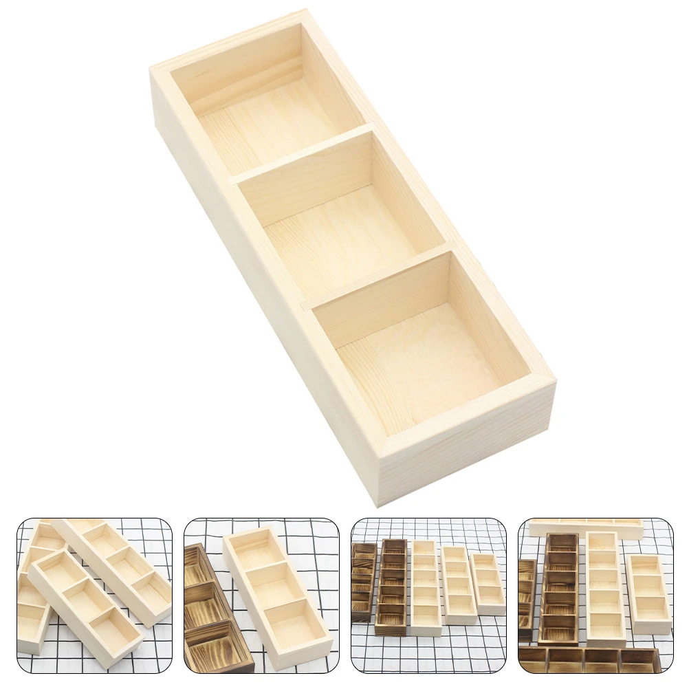 Tea Bag Holder Storage Organizer Sugar Packet Box Wood Drawer Caddy