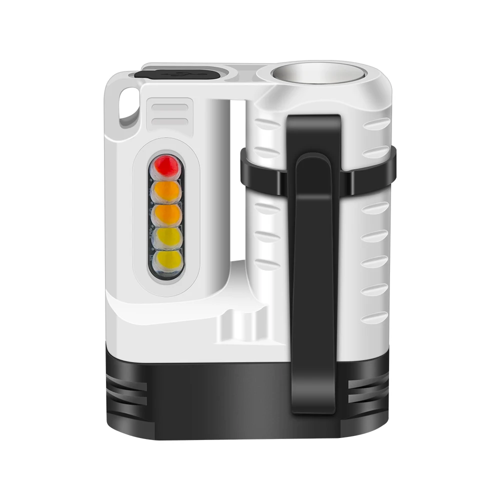 Description Picture 4 of itemBORUiT U6 LED Flashlight Keychain Light SST20 1600LM Super Bright Portable Mini Torch Rechargeable Work Light Camping Lantern