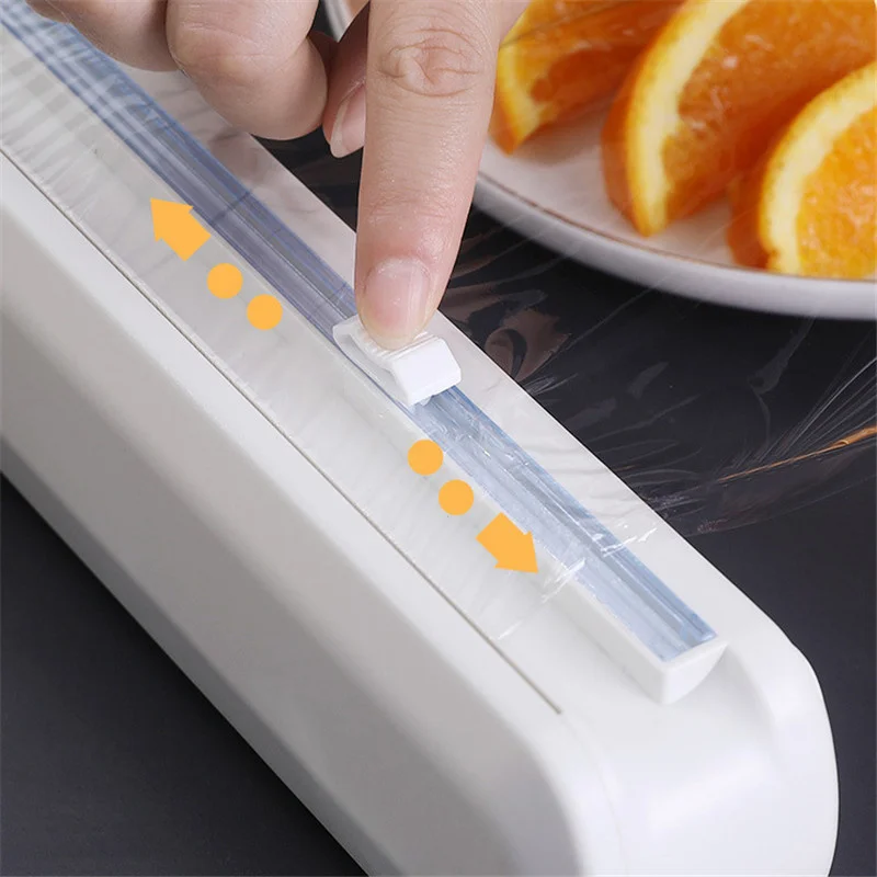 Kitchen Supplies Tools Suction Cups Plastic Film Cutters Household Dividers Storage Cutting Boxes Kitchen Film Cutting Machine plastic wrap cutter cling film cutter food film dispenser cling wrap dispenser kitchen wrap dispenser plastic wrap dispenser