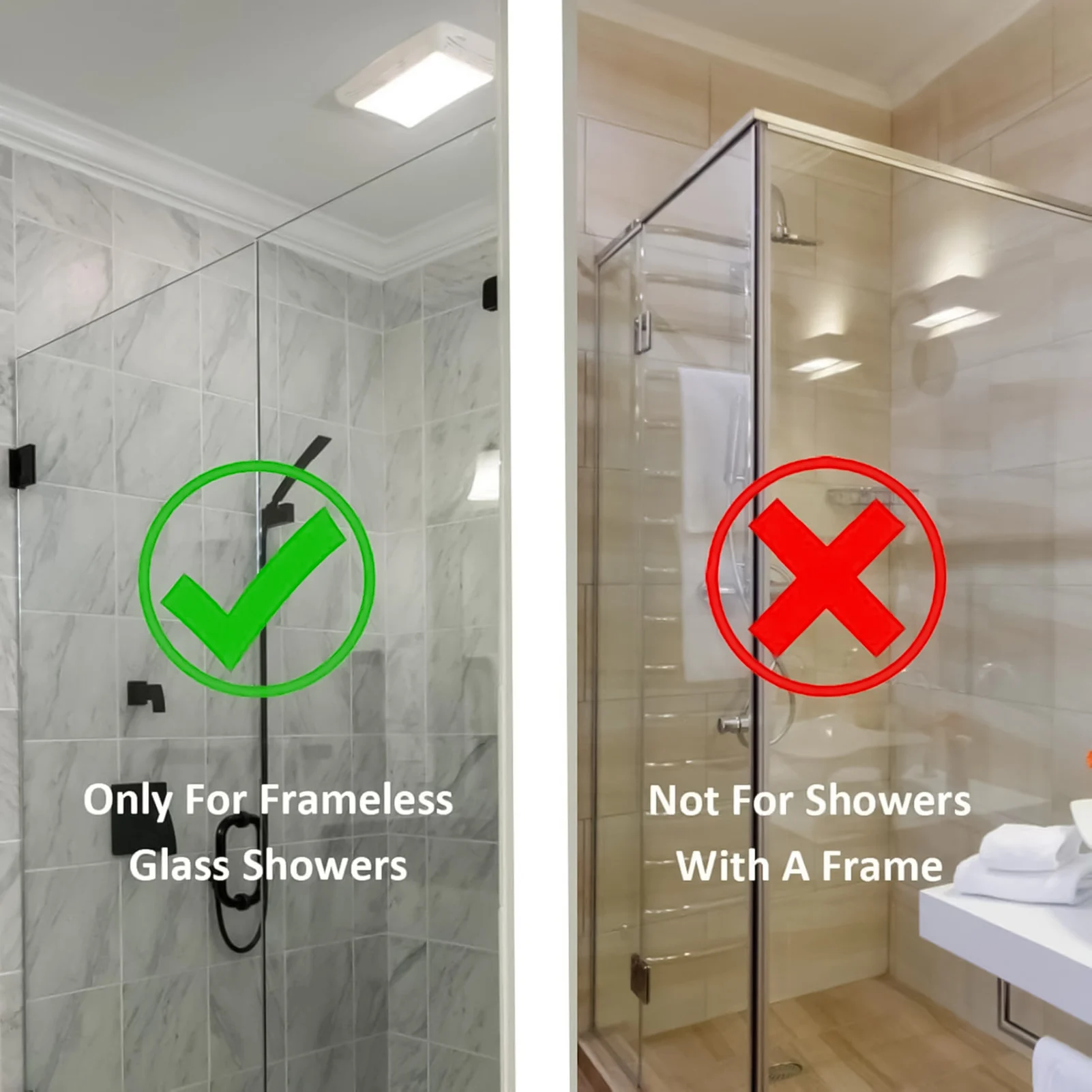 Multifunctional Hooks Towel Holder Shower Towel Rack Shower Door Hooks Behind Door Towel Rack Towel and Coats Hanger Nonstick and Non-punching Over the Bathroom Accessories
