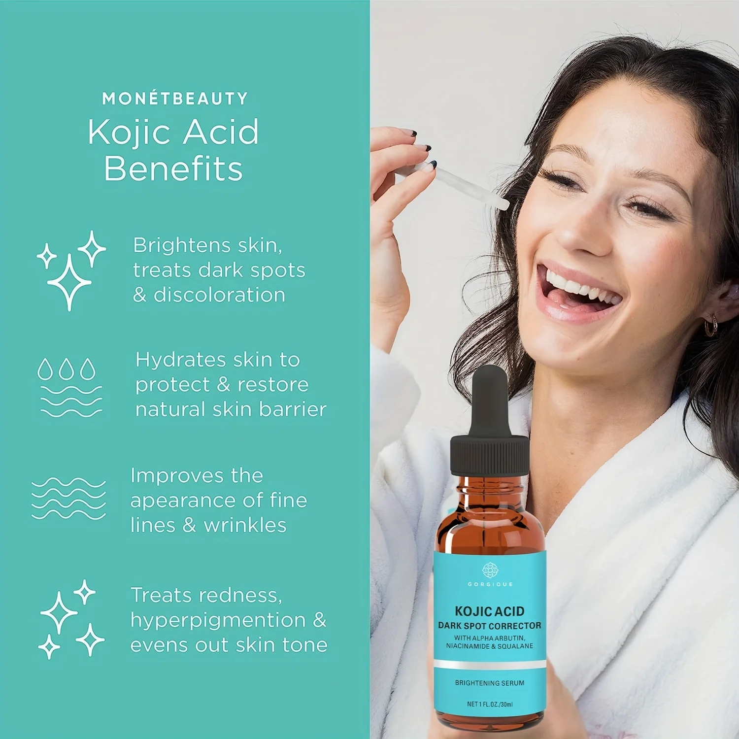 Face and Body Kojic Acid Serum Dark Spot Corrector