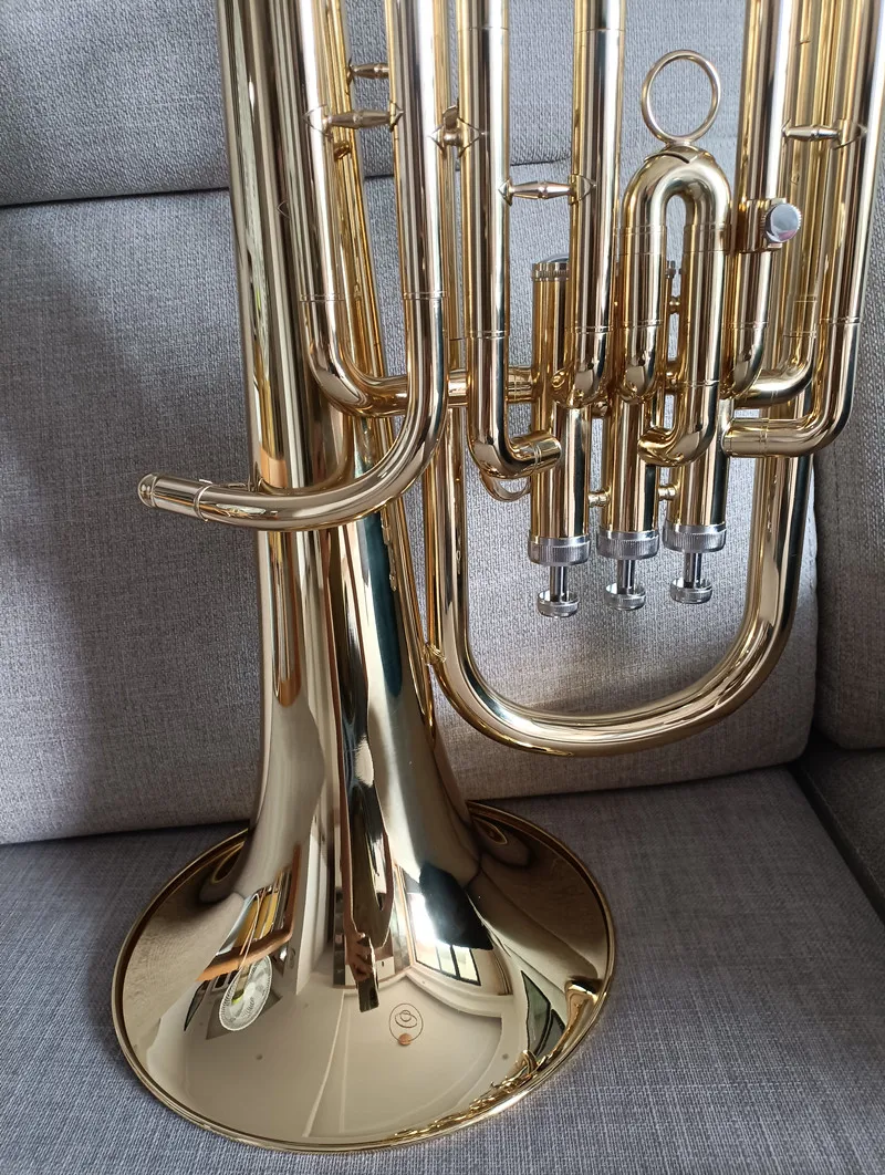 High quality Euphonium B flat three vertical key tenor horn holding trumpet brass instrument nts Case