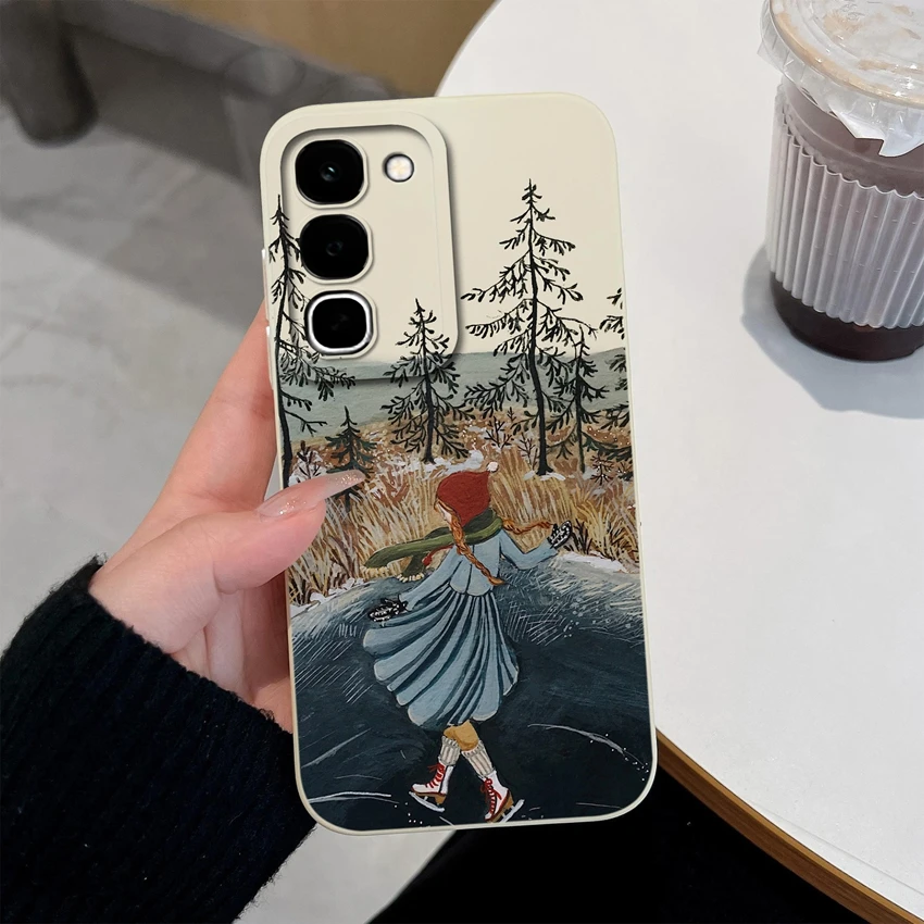 Lovely Design Liquid Silicone Shockproof Phone Case