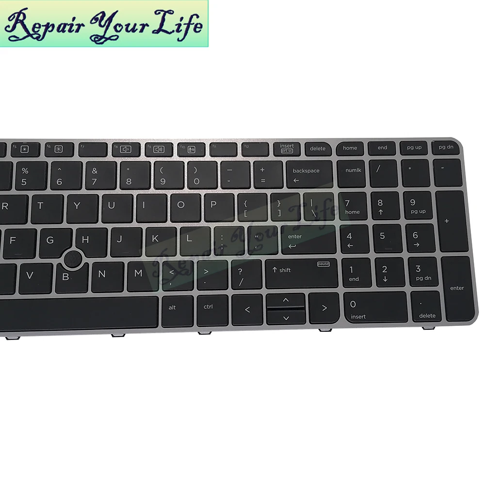 Backlit Teclado para hp Zbook 15u g3 15u-g4 Inglês Notebook Teclados Backlight Ponteiro 822578001 836623 821157 821159 us - Imagem 3