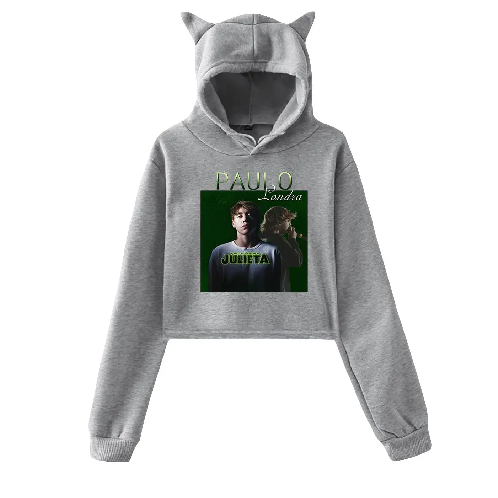 Paulo Londra merch 2D print Cat Hoodies for Women summer trendy Hoodies Sweatshirt Sexy cat hooded