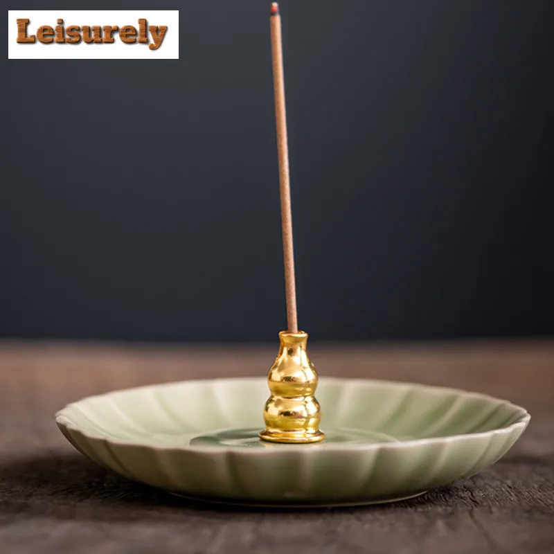 Celadon Incense Holder Water Fountain Decoration Incense Burners Mosquito Incense Holder Consecrate Censer Teaset Decoration