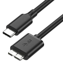 High - Speed Type C to Micro B USB 3.0 Cable - 10Gbps Fast Transfer Data Cord (15CM)