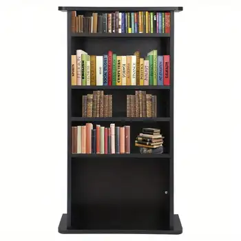 Media Storage Cabinet Game DVD Movie Tower Stable Organizer Stand Shelves 2