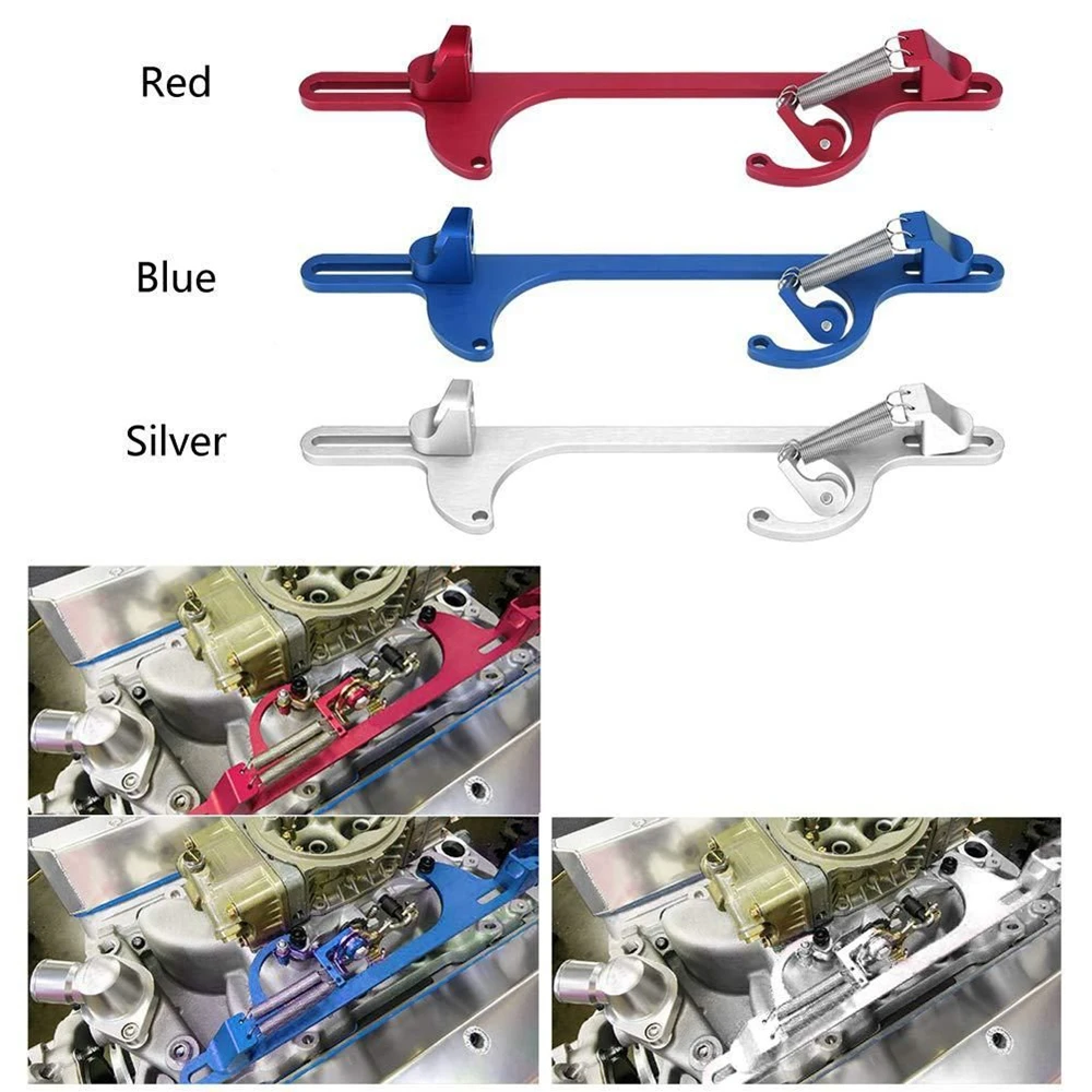 Aluminum Throttle Cable Bracket Racing Carburetor Bracket with Dual Return Springs For Holley 4500 Dominator Carburetor