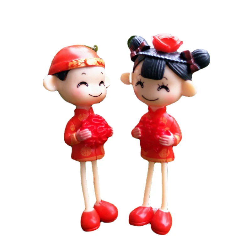 

2PCS Moss Micro Landscape Decoration Long Legged Lovers Figurines Romantic Wedding Decoration DIY Potted Decorations Miniature