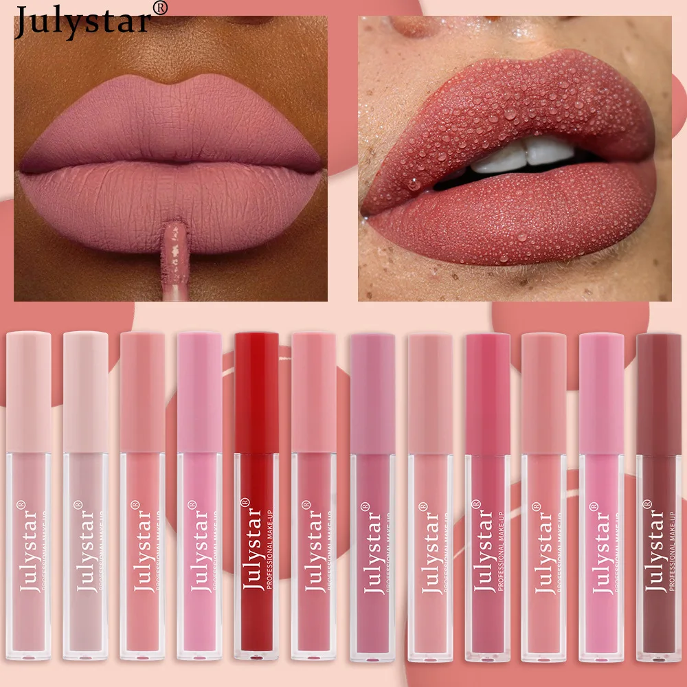 Lip gloss wholesale Waterproof Long Lasting Lip Gloss Non Stick Cup Red