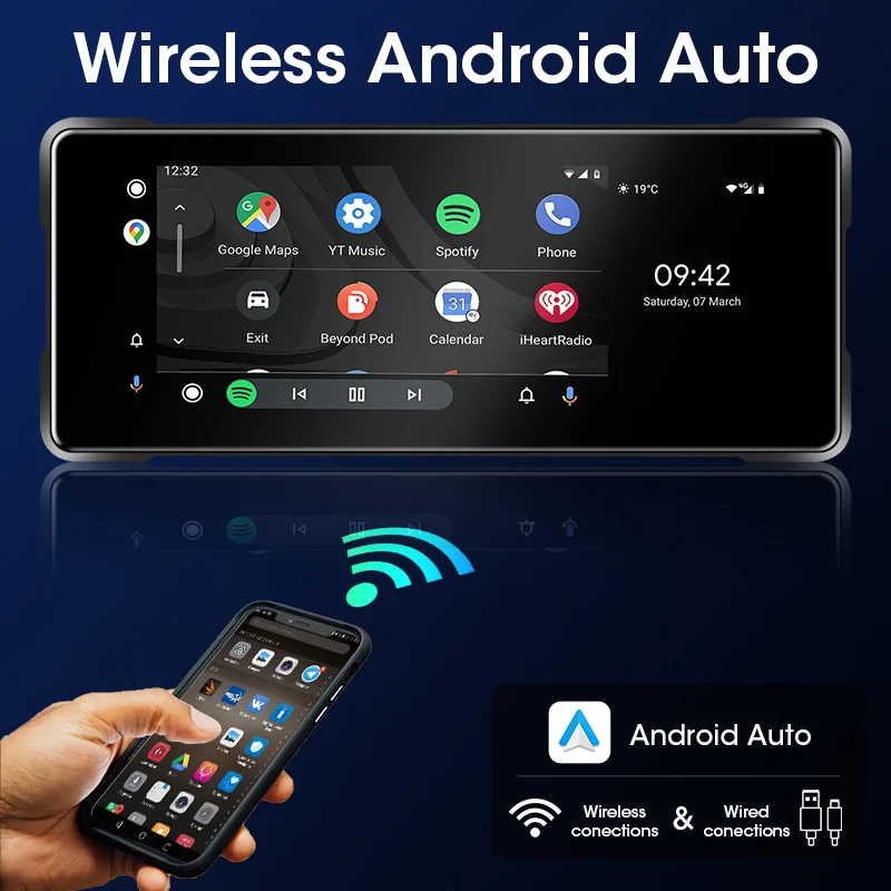 Srnubi ޴  DVR   ī÷, ȵ̵ ڵ LCD ÷, IP67  , GPS ̼, 6.86 ġ