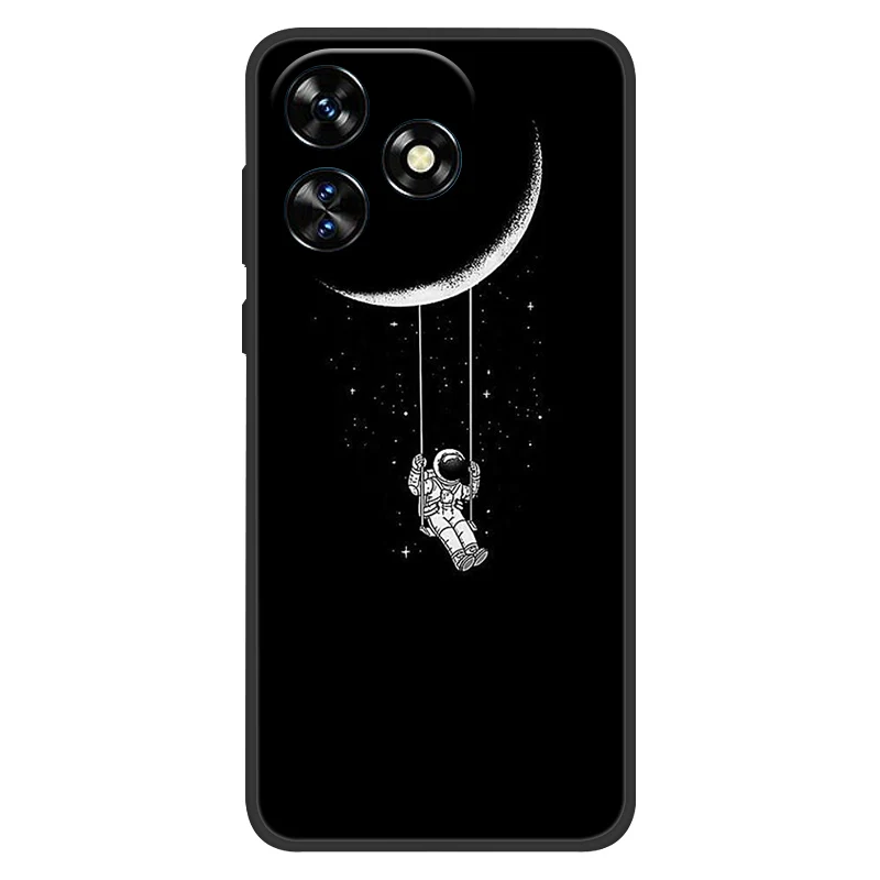 Luxury Silicone Soft Bumper Phone Case - Fashionable Space Design
