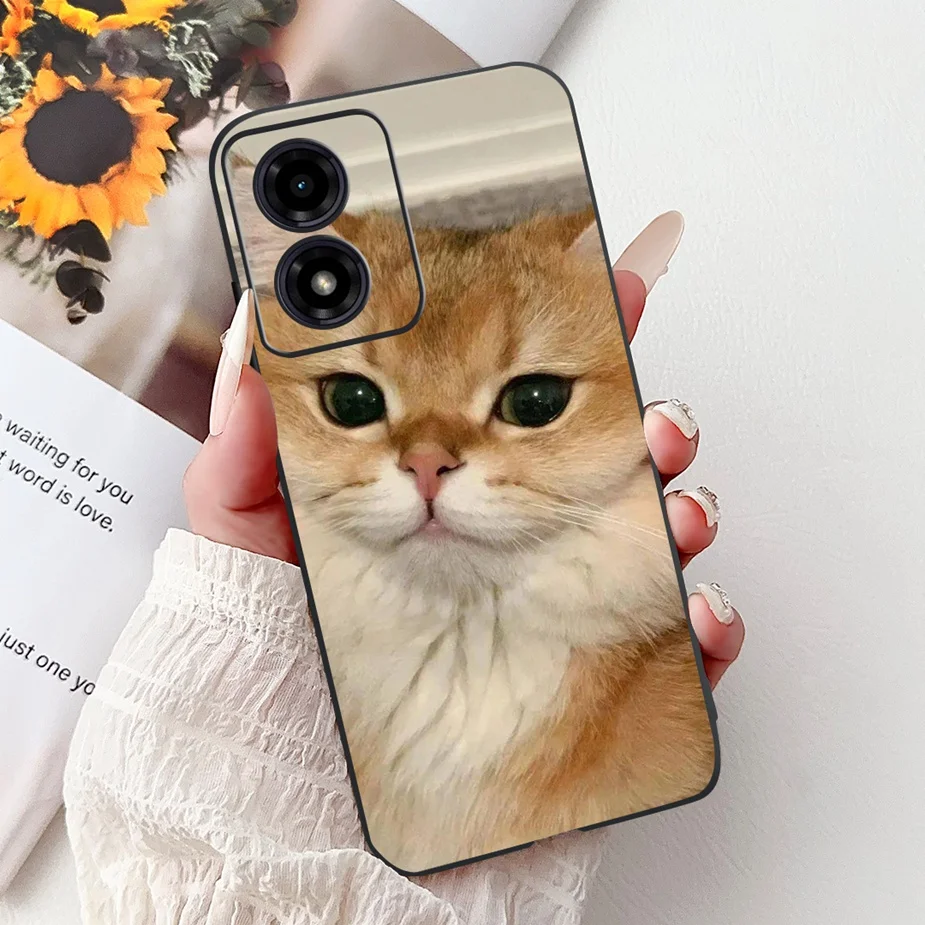 Cute Cat Fashion Painted Soft Silicone Phone Case Cover - Stylish Protective s Bag