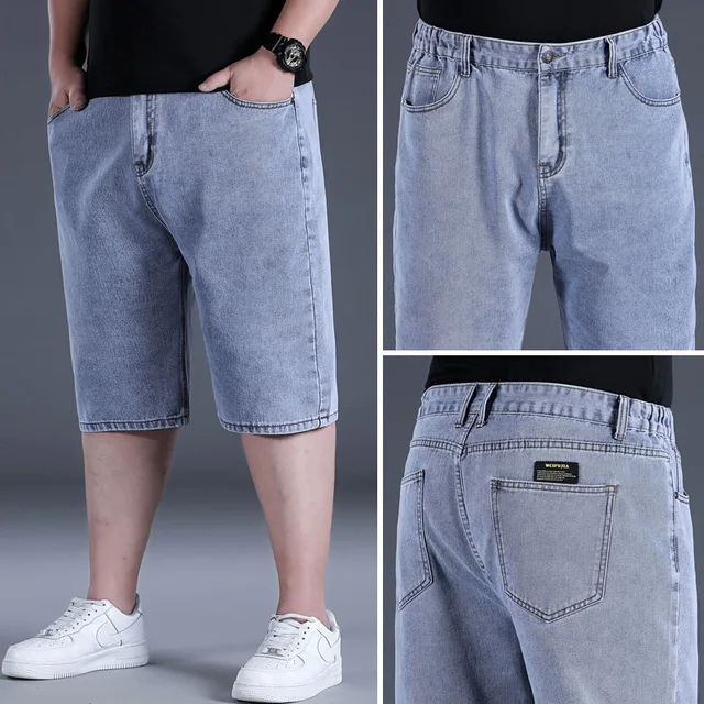 Oversized Short Jeans Mens Streetwear 