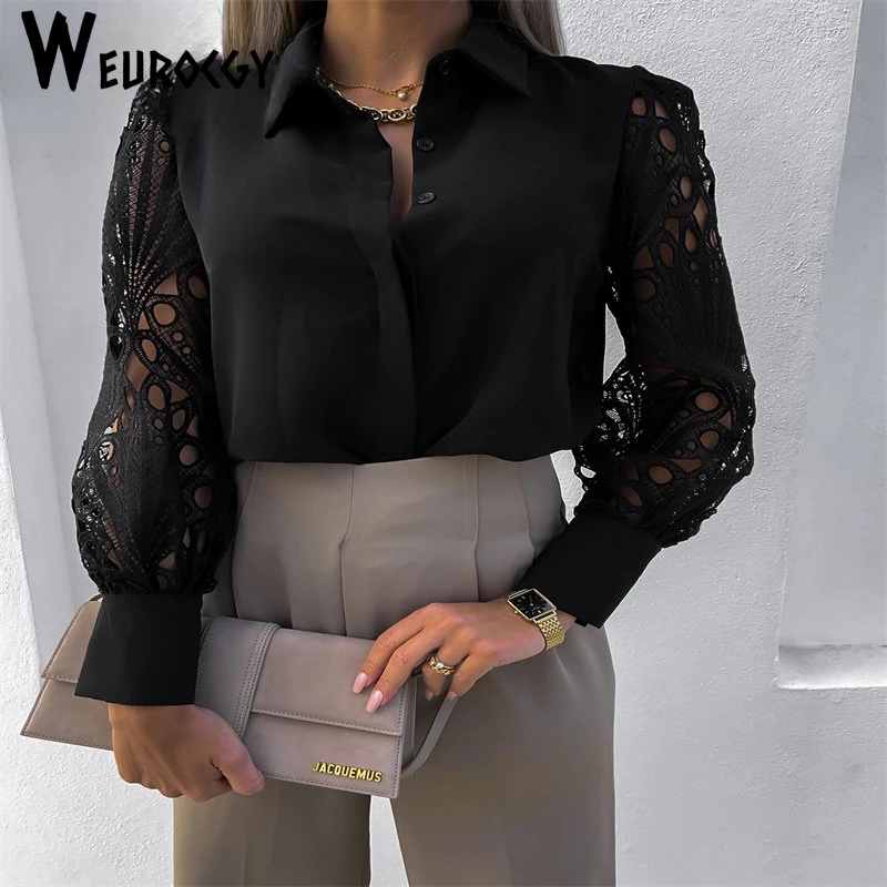 

Solid Casual Loose Shirts Women 2023 Autumn Fashion Casual Loose Versatile Elegant Vintage V Collar Long Sleeve Women's Blouses
