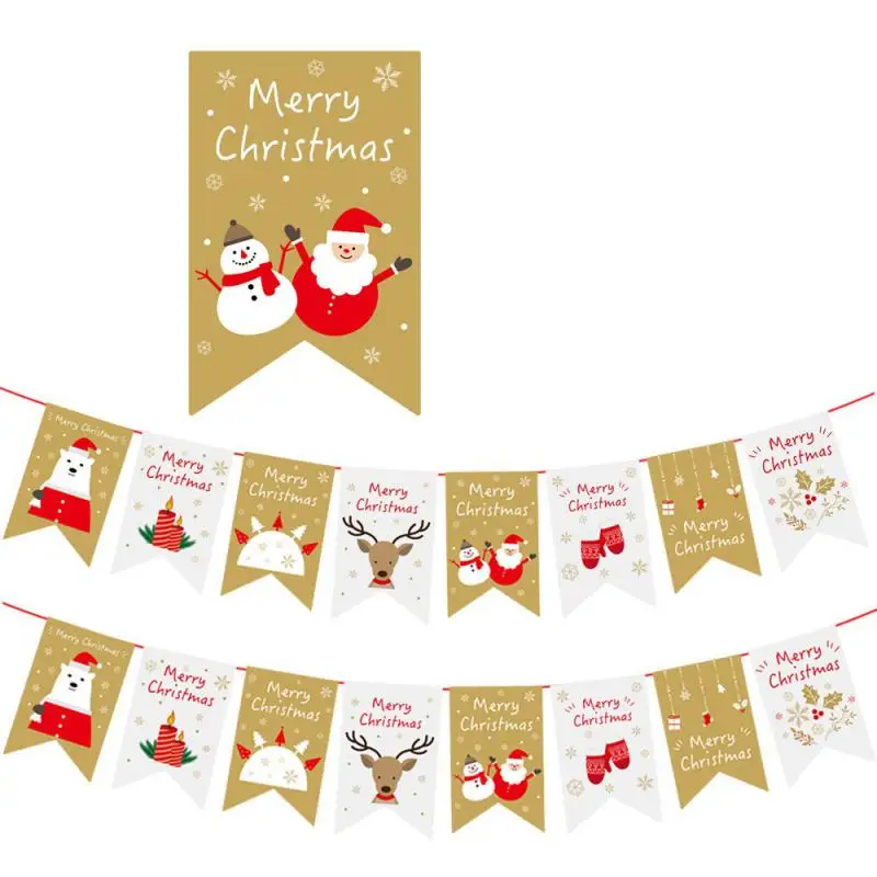 thumbnail image 1 of Banner navideño 2023, decoraciones navideñas para el hogar, guirnalda de Papá Noel, regalo de Navidad, decoración de Navidad, Año Nuevo 2024, 1 of 5