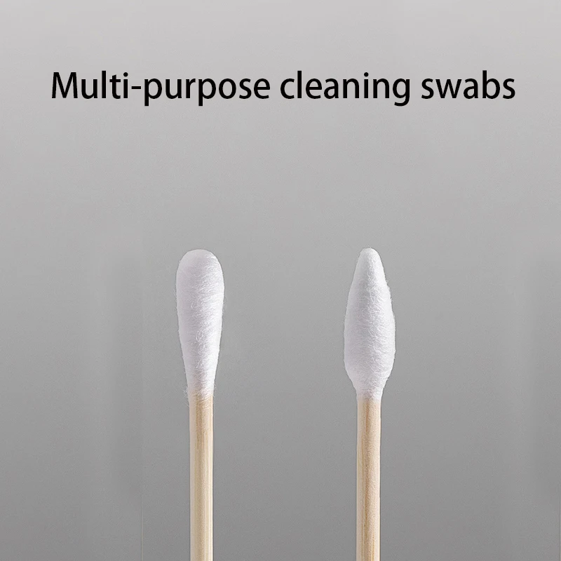 100pcs 6 Inch Long Gun Cleaning Cotton Swabs Large Tapered Gun Clean Brush Kit Mat AR15 M4A1 AK47 AK74 Remington 870 Colt 1911