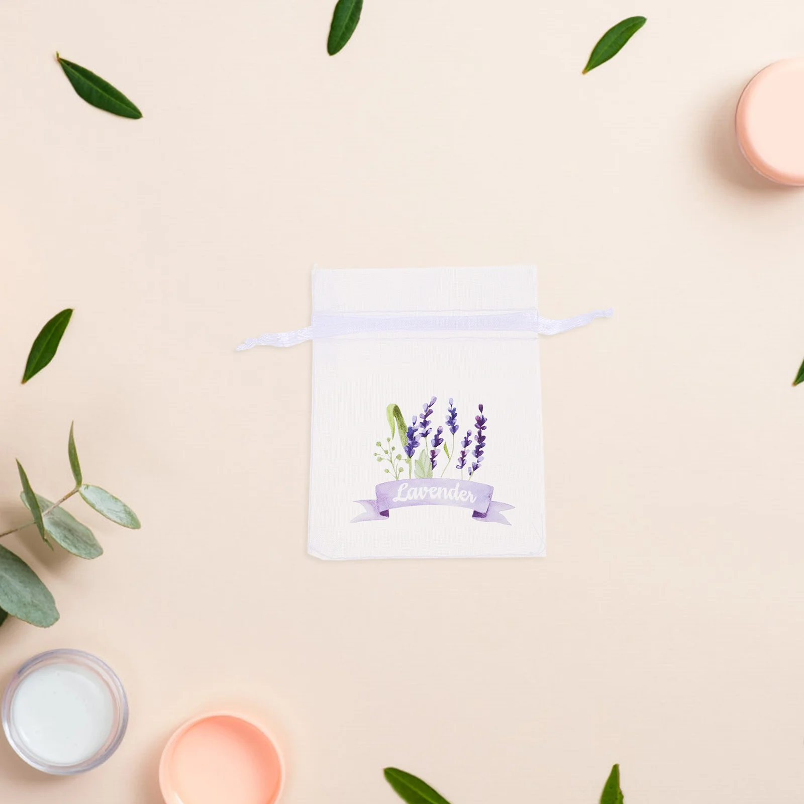 20 Pcs Lavender Bag Gauze Pouches Sachet Bags Clear Party Favor Sachets Empty for Drawstring